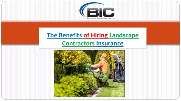 the benefits of hiring landscape contractors