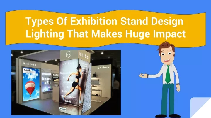 types of exhibition stand design lighting that