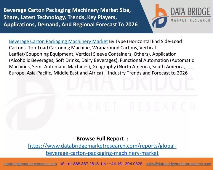 beverage carton packaging machinery market size