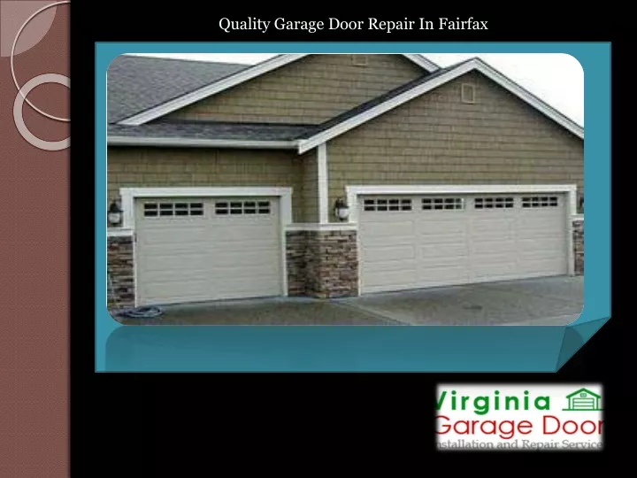 quality garage door repair in fairfax