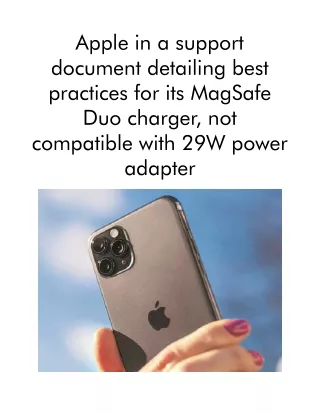 apple in a support document detailing best
