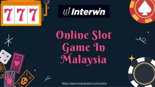 Best Online Slot Game - Interwin