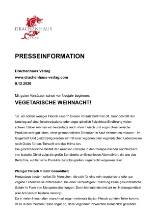 Vegetarische Weihnacht