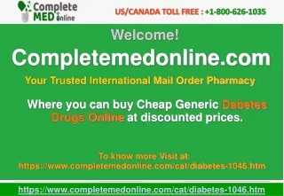 Buy Diabetes Medications Online-CompleteMedOnline