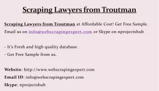 scraping lawyers from troutman