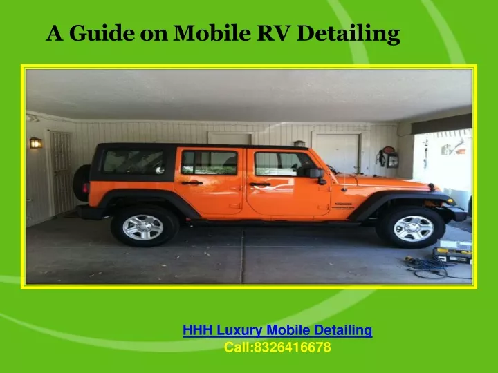 a guide on mobile rv detailing