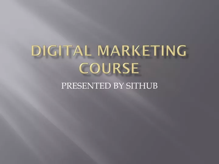 digital marketing course