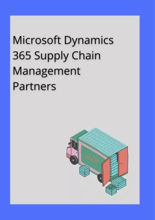 Microsoft Dynamics 365 supply chain management partners