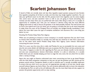 scarlett johansson sex
