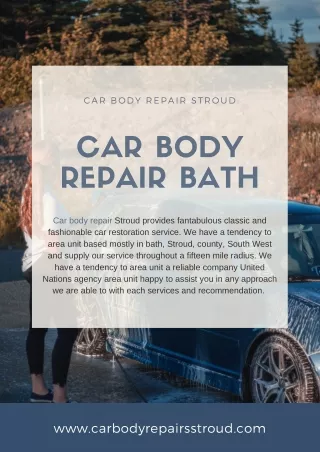 Car Body Repair In Stroud | Car Body Repair Bath