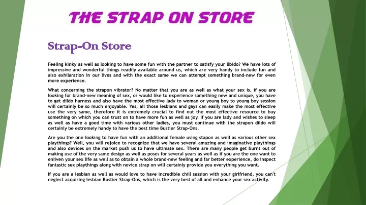 strap on store
