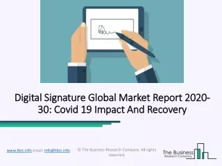 digital signature global market report 2020
