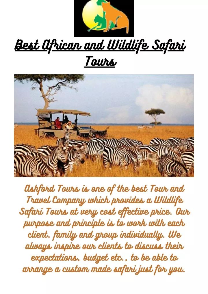 best african and wildlife safari tours
