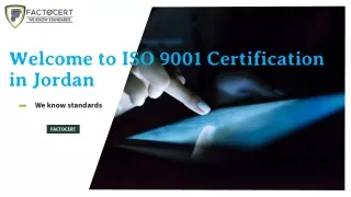ISO 9001 Certification in Jordan | ISO 9001 Consultant