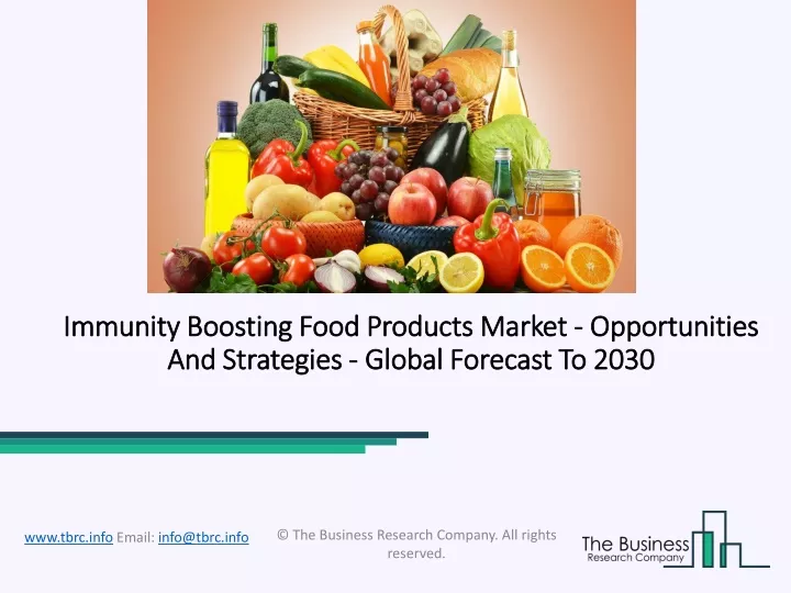 immunity boosting food products market opportunities and strategies global forecast to 2030