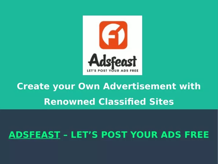 create your own advertisement with
