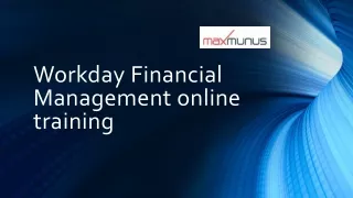 What is the future scope of Workday Financial Management Training?
