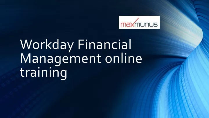 workday financial management online training