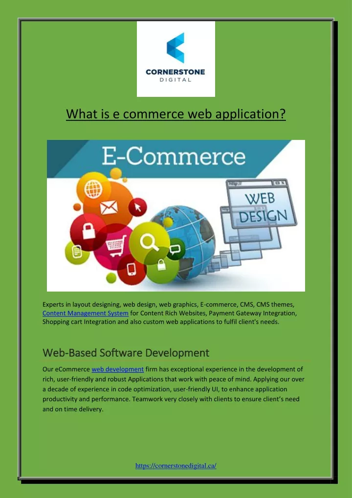 what is e commerce web application