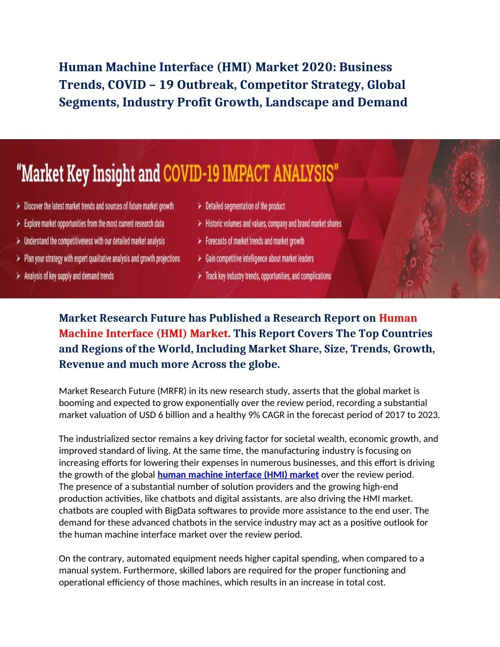 PPT - Human Machine Interface (HMI) Market PowerPoint Presentation ...