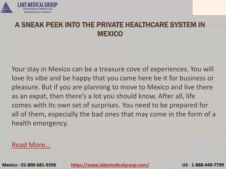 a sneak peek into the private healthcare system in mexico