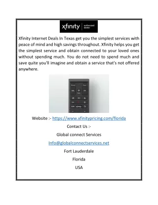 Xfinity Channel Packages in Florida | Xfinitypricing.com