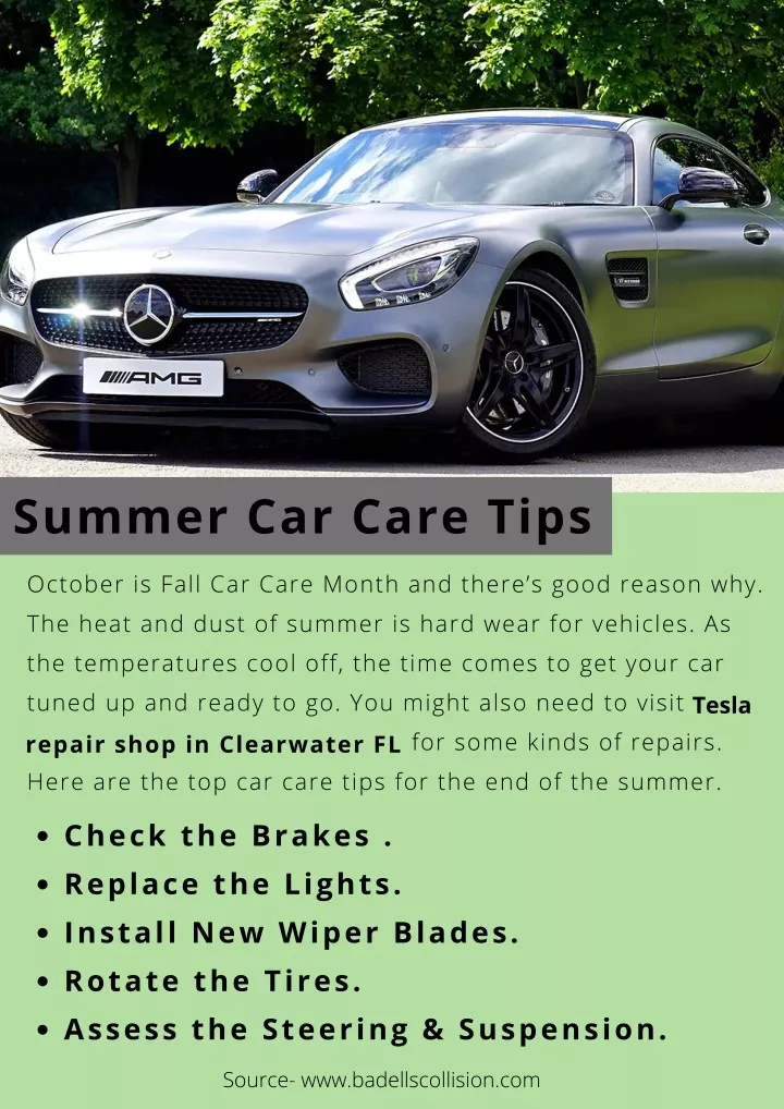 summer car care tips