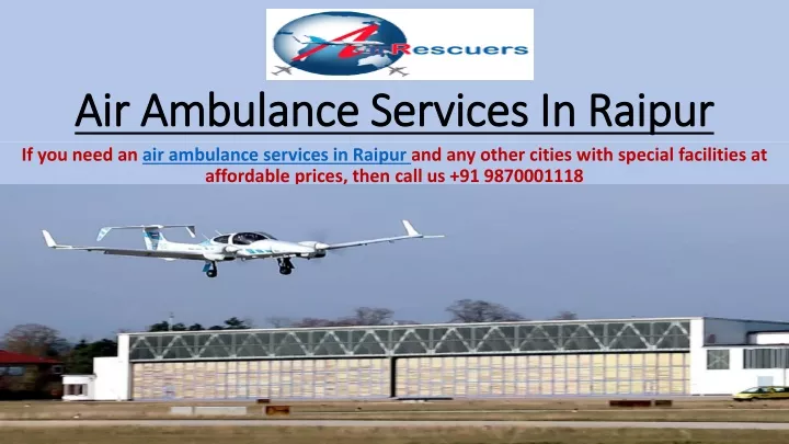 air ambulance services in raipur