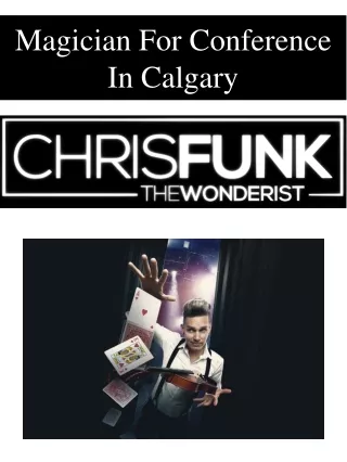 magician for conference in calgary