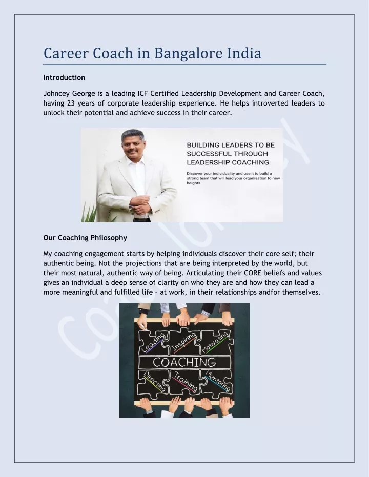 career coach in bangalore india