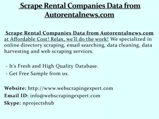 scrape rental companies data from autorentalnews com