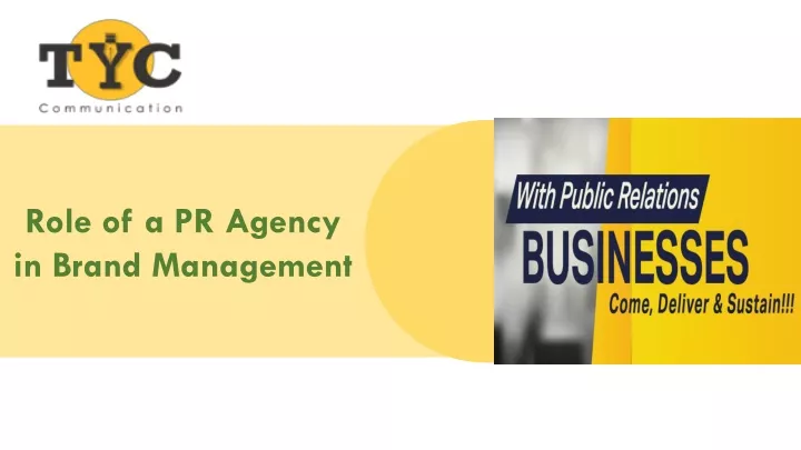 role of a pr agency in brand management