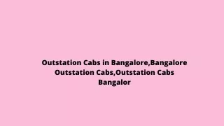 Taxi Service in Bangalore | Best Taxi Service in Bangalore