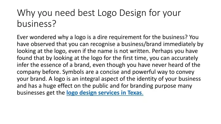 why you need best logo design for your business