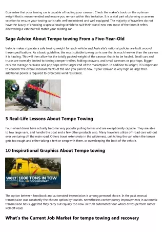 The 10 Scariest Things About Tempe Towing And Recovery