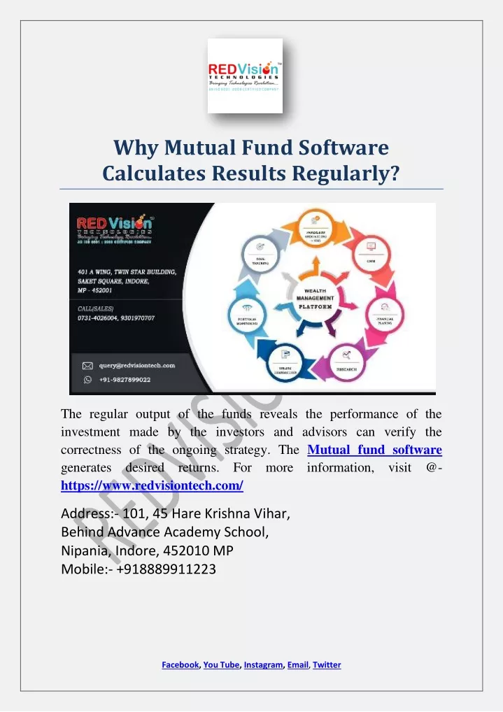 why mutual fund software calculates results
