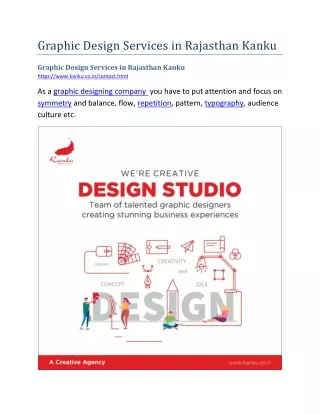 graphic design services in rajasthan kanku