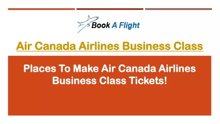 air canada airlines business class