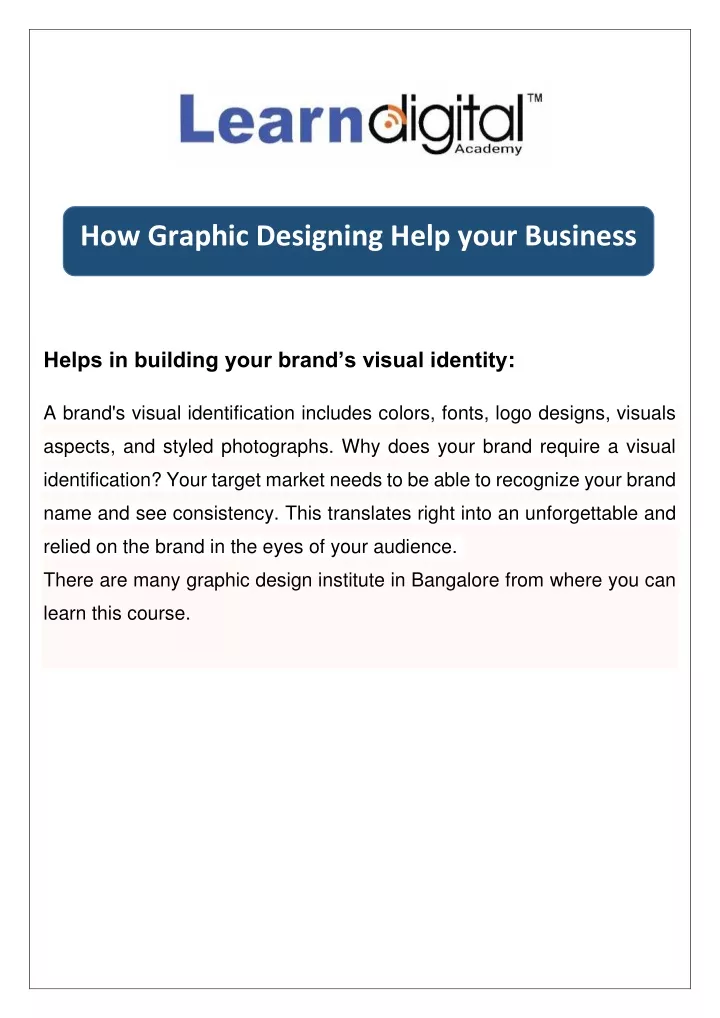 how graphic designing help your business