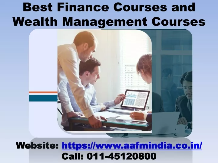 best finance courses and wealth management courses