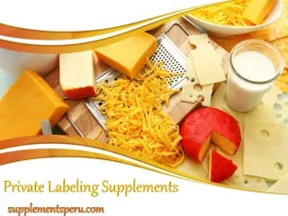 Private Labeling Supplements