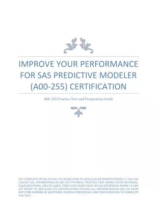 improve your performance for sas predictive