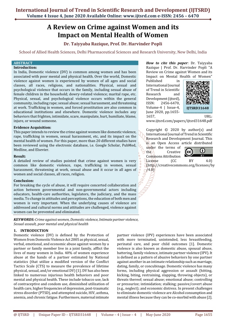 international journal of trend in scientific