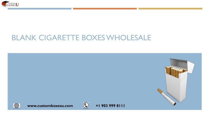 blank cigarette boxes wholesale