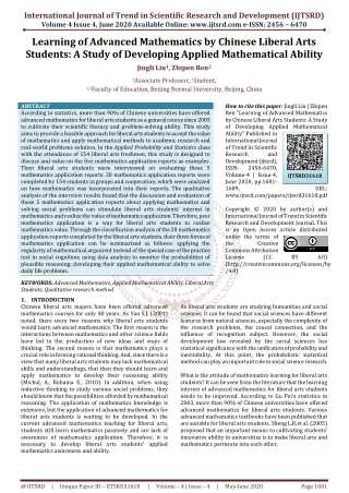 international journal of trend in scientific