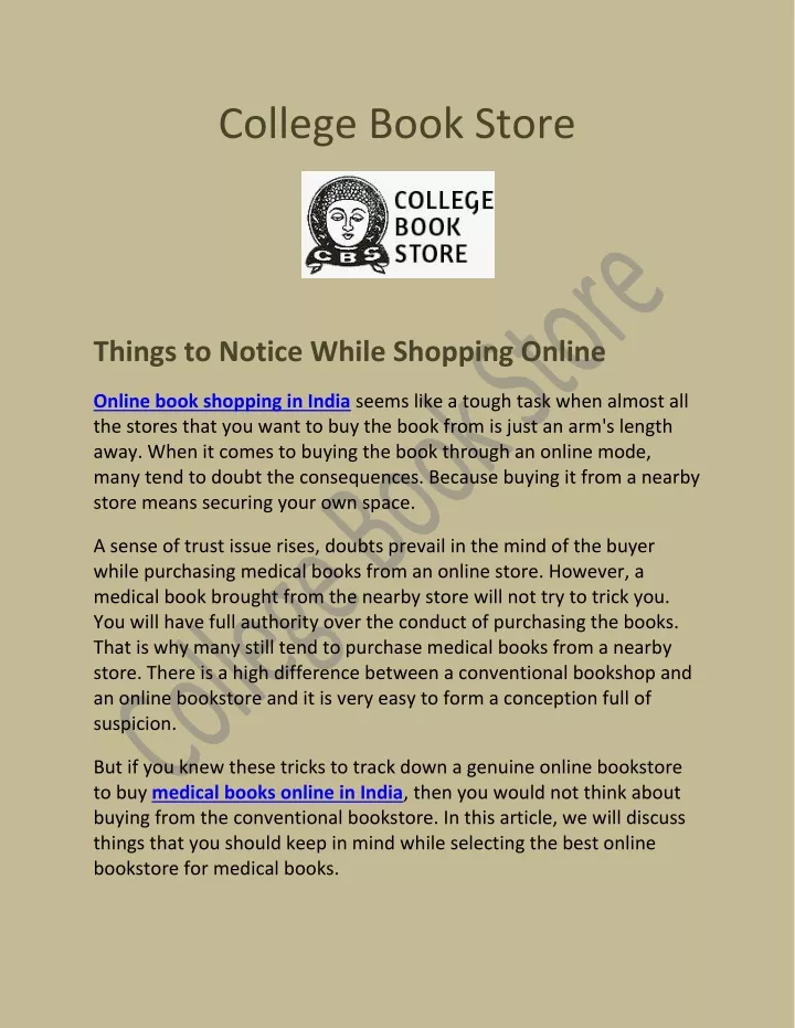 college book store