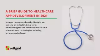 a brief guide to healthcare app development