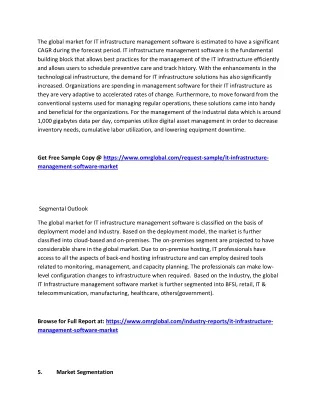 the global market for it infrastructure