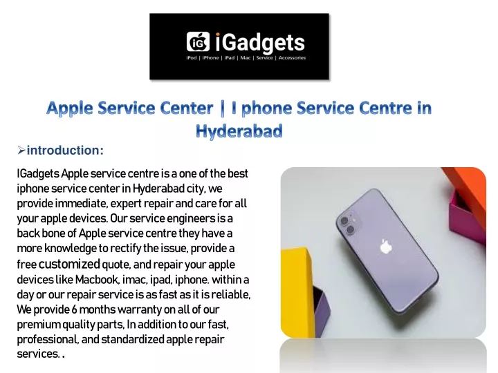 apple service center i phone service centre