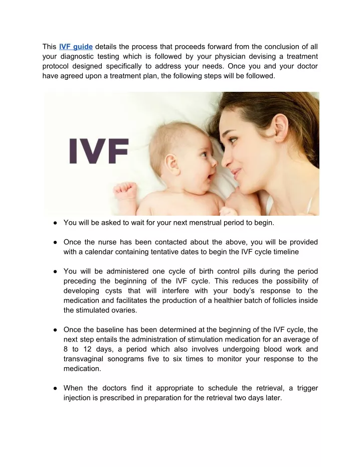 this ivf guide details the process that proceeds